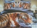 Постельное белье Сатин 3D ЕВРО Тигр